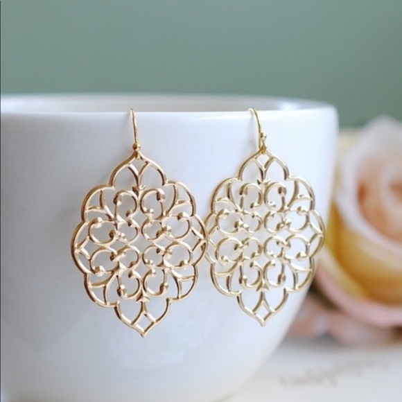 NWT Silver or yellow gold plated boho earings - Picture 5 of 8